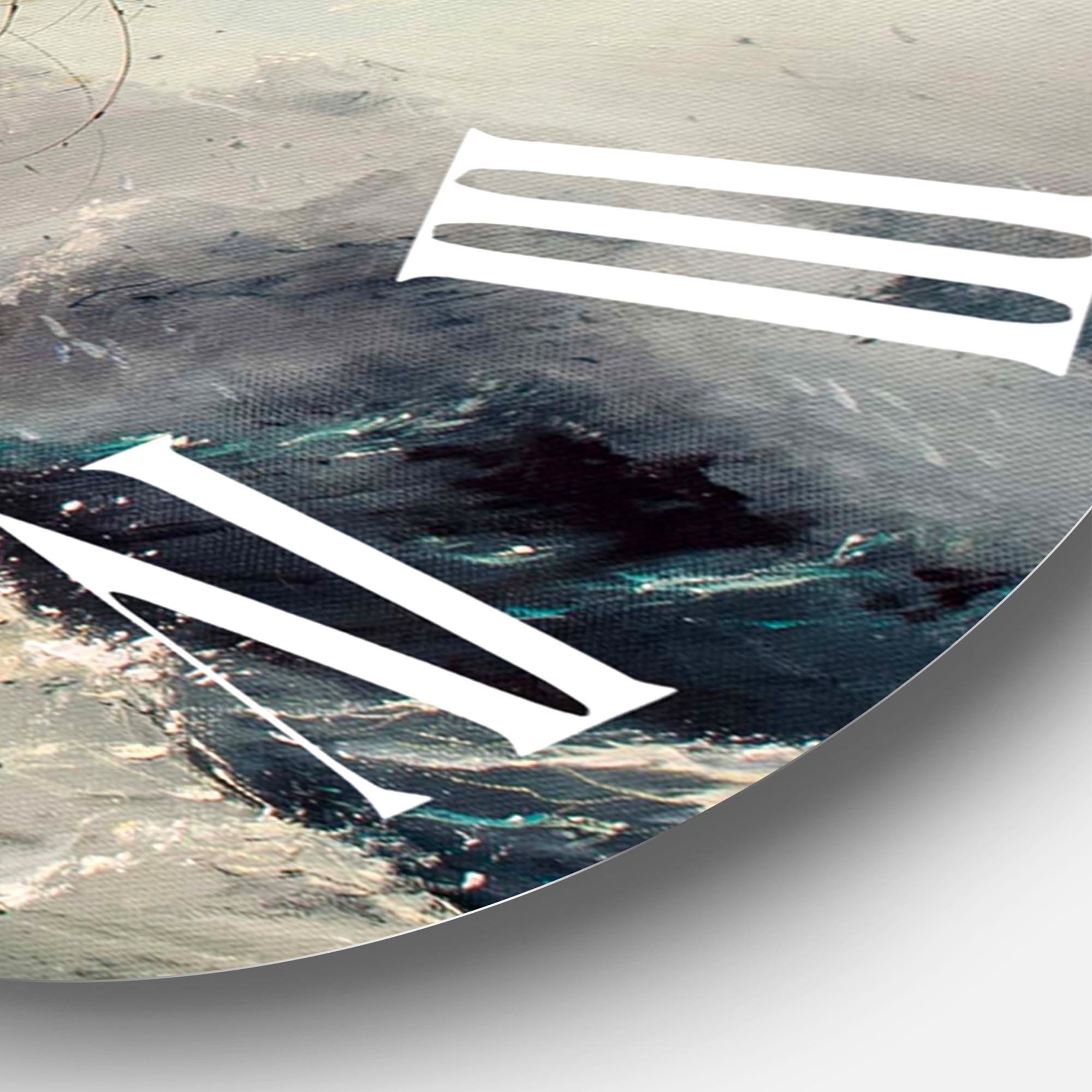 Designart 1 in Quartz Coastal Wall Clock
