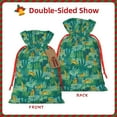 thumbnail image 2 of Fuzoiu Jungle Leopard Print Christmas Gift Bag,Burlap Gift Bag with Drawstring Closure & Hang Tag,Perfect for Holidays, Birthdays, and Special Occasions-Medium, 2 of 4