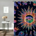 thumbnail image 2 of BCIIG Psychedelic Art Alex Grey Bathroom Decoration Set Luxury Graphic Printed Polyester Cloth Fashion Shower Curtain with Hooks 100％ Polyester Fiber Home Bathroom Curtain Set 69"x72, 2 of 7