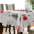 thumbnail image 5 of Yayeee Tablecloths 60" x 60" Rectangle Wrinkle Resistant Party Table Cover, Gray Christmas Santa, 5 of 8