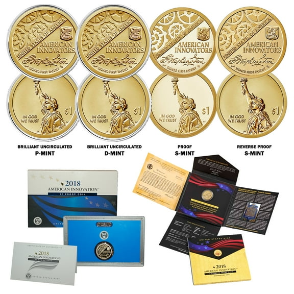 2018 American Innovation $1 Inaugural Coin Type Set