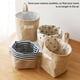 thumbnail image 2 of Toystoory Cesta de almacenamiento para colgar en la puerta trasera de la cocina, soporte organizador de bolsillo de yute, bolsas para artículos Almacenamiento y organización del hogar estrella gris, 2 of 6
