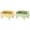 Green,Yellow, variant on Ant Proof Cat Food Bowl with Elevated Stand, Non Deep Anti Ant Moat Dish for Indoor Outdoor Cats & Small Dogs, Prevents Ants from Entering and Reduces Neck Stress, 7.8"x3.9"