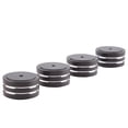 thumbnail image 1 of 4 soportes de aislamiento para altavoces HIFI de aluminio de 40 x 20 mm para tocadiscos (negros), 1 of 8