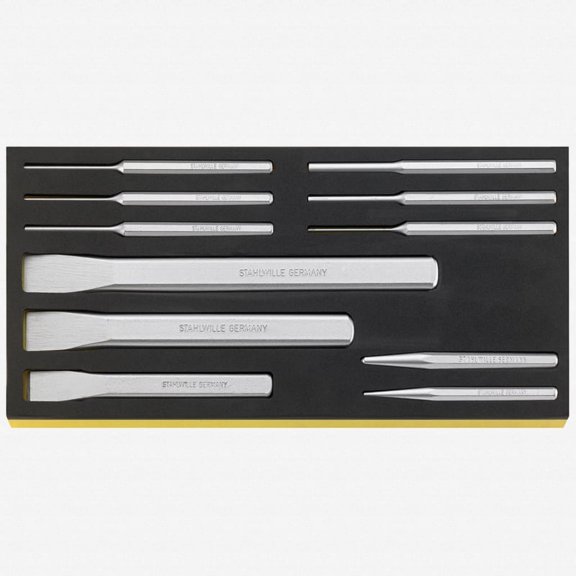 Stahlwille TCS 102-108/11 Chisels, punches in TCS inlay