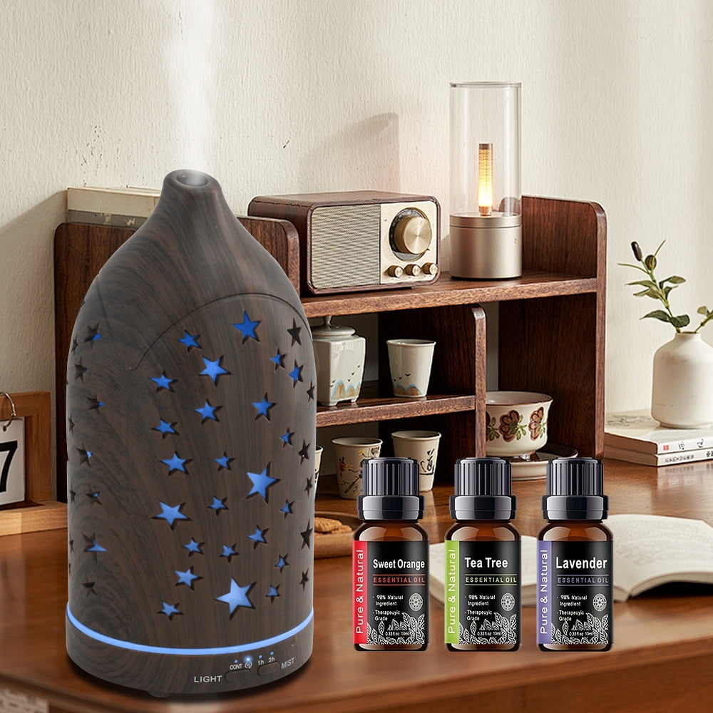 Essential Oil Diffuser for Home 7 LED Color Changing, Ultra Quiet, BPA-Free, Perfect for Office & Relaxation