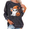 thumbnail image 6 of Loose-fitting tops with Halloween prints and raglan sleeves for autumn and winter., 6 of 10
