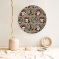 thumbnail image 5 of Disketp Santa Claus cute Ceramic Plate Dinner Plates Bone China Decorative Plates Art Ceramic Ornaments for Wall Hanging Decoration -7in, 5 of 6