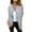 Gray, variant on Women's Knit Cardigan Sweaters Casual Long Sleeve Open Front Snap Button Down Jackets Business Work Fall Winter Coats Outerwear Black 3XL