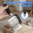 thumbnail image 5 of Stainless Steel Cat Litter Scoop, Metal Cat Litter Scoop, Kitty Metal Scooper, Sturdy Mesh Scooper, Silver, 5 of 8
