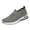 Khaki, variant on Womens Lightweight Breathable Mesh Slip On Walking Sneakers Cushioned Everyday Shoes - Gray,Size 7.5