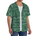 thumbnail image 2 of PAYOHTO Cute Alligator Crocodile Mens Hawaiian Casual Short-sleeved Shirt Tropical Summer Beach Button Down Shirts, 2 of 7