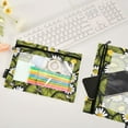 thumbnail image 4 of Kiwifruit with Daisy 2 Pack Pencil Pouch for 3 Ring Binder Smooth Zipper Folders with Pockets Clear Window Pencil Case, 4 of 6