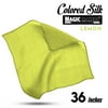 Magic Makers 36 Inch Professional Grade Magician\'s Silk - Lemon Yellow