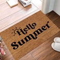 thumbnail image 4 of Clearance Today "Hello Summer" Doormat Welcome Mat Natural Coir Door Mat Indoor Outdoor Non-Slip Floor Entryway Rug Minimalist Original Design Perfect for Front Door and Entryway 16x24IN, 4 of 6