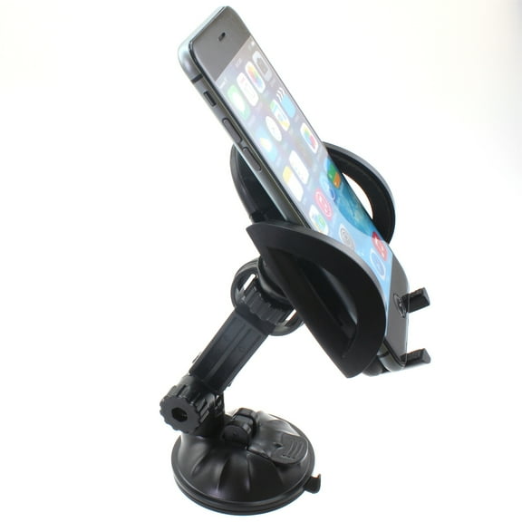 Dash Car Mount for Samsung Galaxy S24 FE - Windshield Holder Cradle Swivel Dock for Galaxy S24 FE