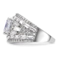 thumbnail image 3 of Auriga 925 Sterling Silver Rhodium-plated Clear and Iridescent CZ Ring for Women Size- 6, 3 of 6