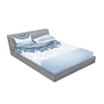 thumbnail image 2 of Ambesonne Vintage Fitted Sheet & Pillow Sham Set, Lace Details, Queen, Slate Blue Seafoam, 2 of 2