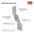 thumbnail image 3 of Corbata galvanizada para huracanes Simpson Strong-Tie H2.5A de Mount Bracket, 3 of 4