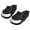 black, variant on Unisex Big Mouth Shark Clog Slippers, Closed Toe EVA Indoor Outdoor Sandals
