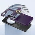thumbnail image 4 of TECH CIRCLE for Samsung Galaxy Z Flip 6,Slim Fit Rugged Shockproof PC Hinge Protector Case with Ring Stand Enhanced Protection and Convenient Hands-Free Viewing Galaxy Z Flip 6 Case, Dark Purple, 4 of 7