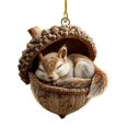 thumbnail image 5 of 3 Pcs Rustic Woodland Christmas Ornaments, Acrylic Acorn Hanging Decorations, Forest-Inspired Holiday Decor for Christmas Trees, Wreaths, Garlands and Farmhouse Displays, 5 of 8