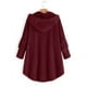 thumbnail image 4 of Puntoco Mujer Abrigo Moda Mujer Botón V-Cuello Jersey tops Manga Larga Blusa Con Capucha Ciat Navidad Liquidación Puntoco Puntoco-2456, 4 of 4