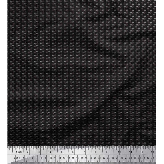 Soimoi Cotton Duck Fabric Dots Shirting Print Fabric by The Yard 42 Inch Wide
