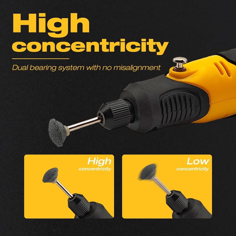 WGFOIP Mini Cordless Rotary Tool - 18W, 11000 RPM, With Bits For DIY Drilling, Sanding & Engraving
