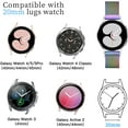 thumbnail image 2 of 2 Packs Soft Metal Milanese Samsung Watch 4/5 Band, Mesh Loop 20mm Super Breathable & Comfortable band, Compatible with Samsung Galaxy Watch 5/Watch 5 Pro/Galaxy Watch 4/Active 2/ Watch 3 41mm, 2 of 9
