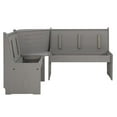 thumbnail image 6 of Linon Waldron Corner Nook Set Grey Kit, 6 of 19