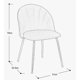 thumbnail image 2 of Silla Comedor Ocasional Lodia Velvet Grayge Gold Terzetto, 2 of 2