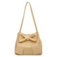 thumbnail image 1 of Bolso Hombro Bow Pu Cuero Crossbody Bag Square Commute Tandbag () Amarillo, 1 of 9