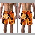 thumbnail image 3 of luoweisi Men's Beach Shorts Quick Dry Swim Trunks with Mesh Lining Maple Leaf XL, 3 of 5