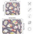 thumbnail image 3 of FREEAMG Dish Drying Mat Cute Ice Cream Kitchen Dish Pads Super Absorbent Microfiber Dish Drying Rack Pads Safe Heat-resistant Kitchen Counter Mat,18x24 Inch, 3 of 7
