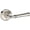 Lifetime Polished Nickel, variant on Baldwin HDDUNRRR055 Dunsmoor Non-Turning One-Sided Dummy Door Lever - Nickel