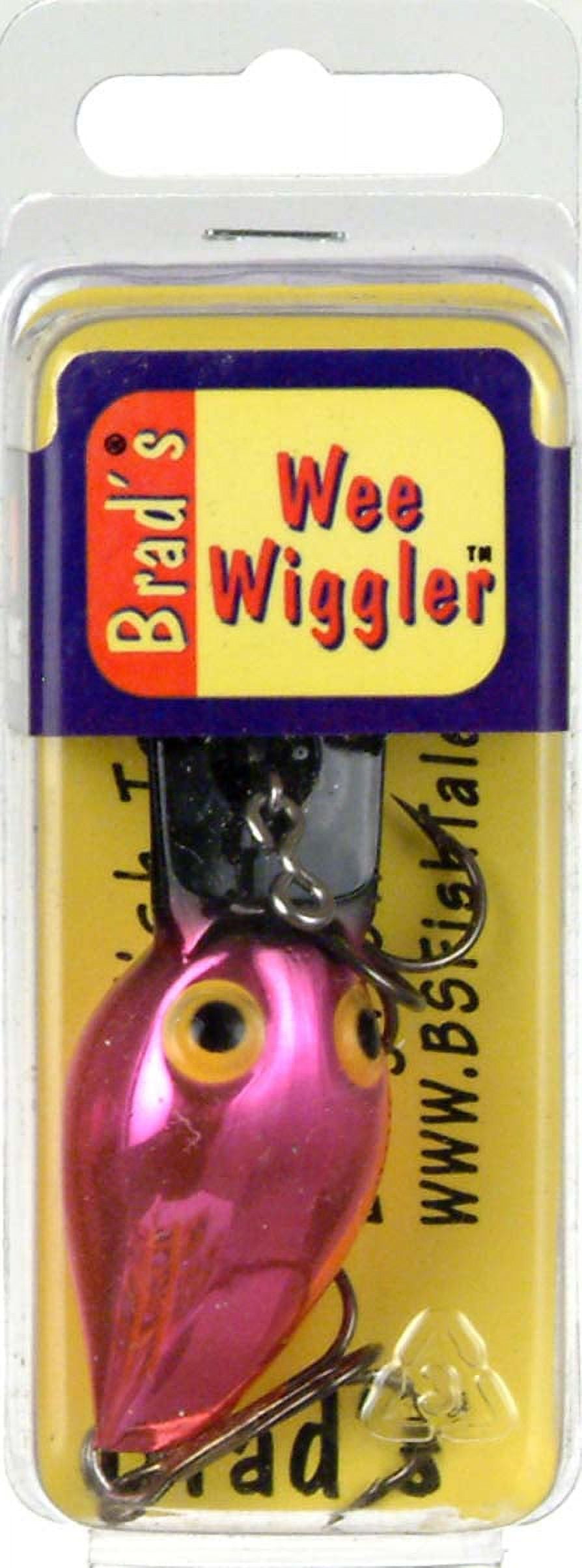 Brad's Wiggler Metallic Pink/Chartreuse; 3 in.
