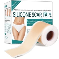 Pumkot Silicone Scar Sheets, Waterproof Medical Silicone Scar Tape, Ultra-thin Scar Removal Treatment for Surgical Scars, C Section, Tummy Tuck, Keloid Treatment, 1.6”x60" Roll