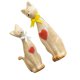 thumbnail image 3 of 2 Pcs Modern Style Ceramic Couple Cat Model Creative Ceramic Animal Sculpture Desktop Statue Valentines Day Gifts for Wedding Anniversary, 3 of 3