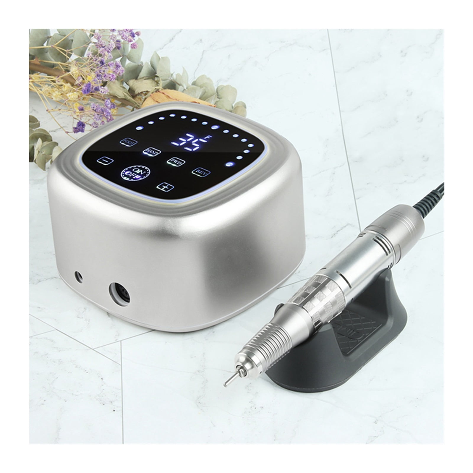 High Power Nail Drill, 35000 RPM Manicure Machine, Milling Cutter Pedicure, Electric Nail File, Professional Nail Art Tool ,Low Noise