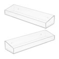 thumbnail image 4 of Transparent Acrylic Shower Shelf Kitchen Wall Mounted Storage 2Pcs Practical Organizing Unit for Bathrooms and Kitchens, 4 of 5