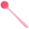 thumbnail image 1 of Qarigey Cepillo de baño de silicona, portátil, lavable, de mano, de mango largo, de repuesto, antideslizante, para baño, cuerpo, pierna, Cuerpo del baño Rosado, 1 of 6