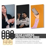 3 Pcs Camera Lens Cap Protective Ring Phone Protector