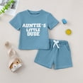 thumbnail image 2 of NOLDARES Baby Boy Summer Outfit Dinosaur Print Short Sleeve T-Shirt Elastic Shorts Clothes 12 Months-4T Blazer,0-6 M, 2 of 9