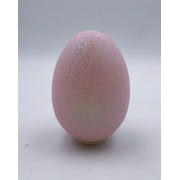 Way To Celebrate Easter 5-inch Height Pink Glitter Plastic Egg Indoor Decor