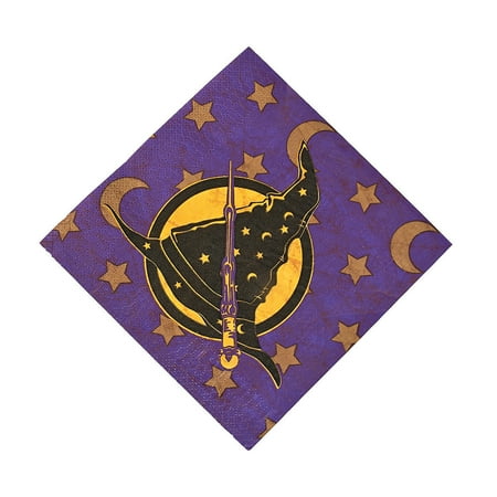 Wizard Realm Party Supplies Fun Express - Wizard Realm Lunch Napkin (16pc) - Party Supplies - Print Tableware - Print Napkins - 16 Pieces ()