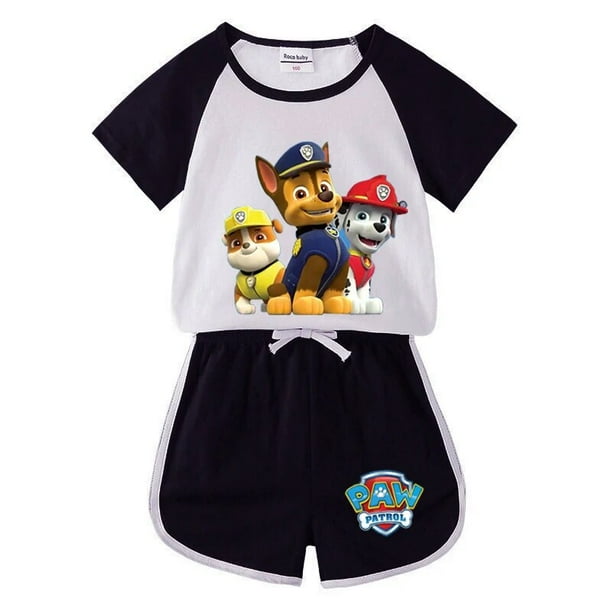 PAW Patrol Camiseta de algodon para ninos 100 conjuntos de pantalones cortos Tops de dibujos animados y pantalones cortos traje deportivo para ninos y ninas conjunto de ropa para ninos Bodega Aurrera
