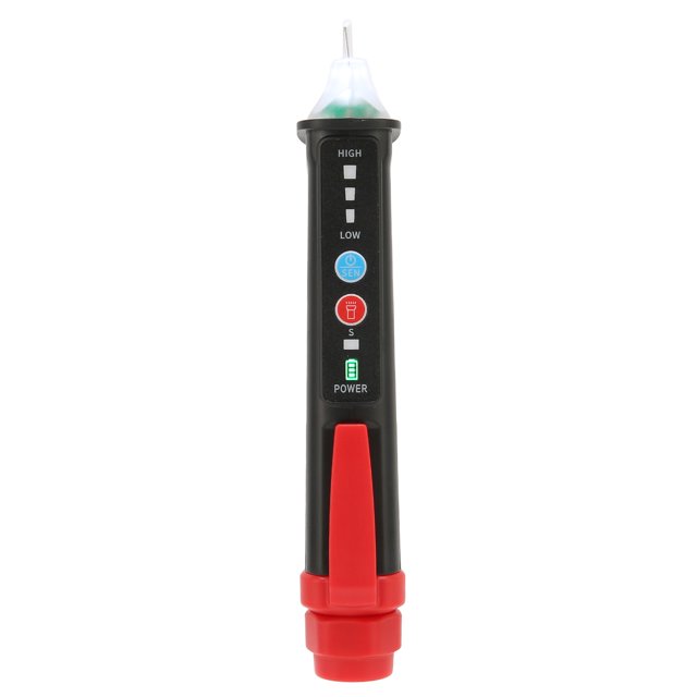Probador De Voltaje, Detector De Voltaje De CA De Sensibilidad Ajustable Seguro Portátil Con Luz Para Electricista Para El Hogar ANGGREK Voltage Tester