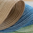 thumbnail image 6 of Round Placemats Set of 4, Cotton Woven Placemat Heat-Resistant Non-Slip Washable Table Mats for Dining Table 14 Inch, Blue, 6 of 8