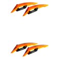 thumbnail image 3 of Ruiboury Aerodynamic Spoiler Wing Motorcycle Front Side Durable Aerodynamic Winglets orange 2Set, 3 of 6